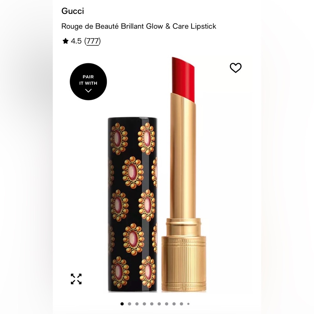 GUCCI | NIB Rouge de Beauté Brillant Lipstick| 25* GOLDIE RED